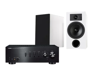 Yamaha A-S501 (czarny) + Tesi 3 (biały) - Zestawy stereo - miniaturka - grafika 1