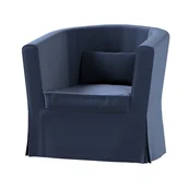 Pokrowce na meble - Pokrowiec na fotel Ektorp, DEKORIA, Tullsta, granatowy, 79x69x78 cm - miniaturka - grafika 1