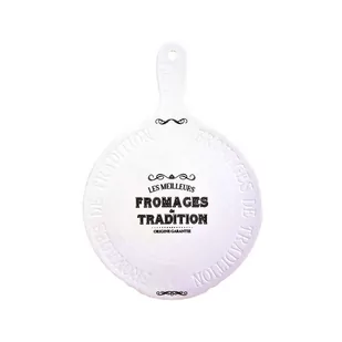 R2S 844dego délices płytki Gourmet sera okrągła ceramiczna biała 48 x 28 x 4 cm 844DEGO - Tace i patery - miniaturka - grafika 1