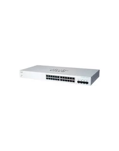 Cisco switch CBS220-24T-4G, 24xGbE RJ45, 4xSFP, fanless (CBS22024T4GEURF) - Switche - miniaturka - grafika 1