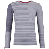 Koszulki sportowe damskie - Damska koszulka Ortovox 185 Rock'N'Wool Long Sleeve W Rozmiar: L / Kolor: jasnoszary - miniaturka - grafika 1