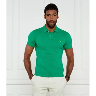 POLO RALPH LAUREN Polo Slim Fit pique - Koszule męskie - miniaturka - grafika 1