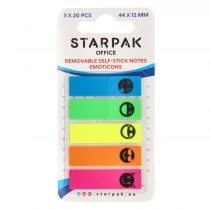 Starpak Zakładka indeksująca Emoticon 44 x 12 mm - Szkolne artykuły papiernicze - miniaturka - grafika 1