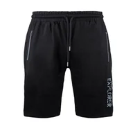 Spodenki męskie - Spodenki męskie dresowe szorty czarne r.S - miniaturka - grafika 1