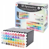 Przybory szkolne - MARKERY AKWARELOWE DecoTime PODWÓJNE PISAKI 50 kolorów V3 - miniaturka - grafika 1