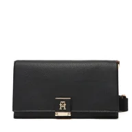 Torebki damskie - Torebka Tommy Hilfiger Th Her Mini Crossover AW0AW17949 Czarny - miniaturka - grafika 1