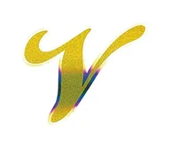Akcesoria motocyklowe - Quattroerre 20022 monogram litera V złoty metaliczny wygląd V-Olografica - miniaturka - grafika 1