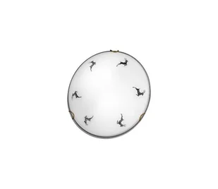Kolarz 731.11.4.133 - Lampa sufitowa NONNA 1xE27/60W/230V pr.30 cm jeleń szara - Lampy sufitowe - miniaturka - grafika 1