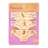 Domki dla lalek - Zestaw 3 pieluszek dla lalek POMEA DJ07791 - miniaturka - grafika 1