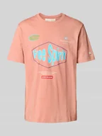 Koszulki męskie - T-shirt z detalami z logo - miniaturka - grafika 1