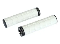 Kierownice rowerowe - CLARKS Chwyty kierownicy CLO219 LOCK-ON białe 1 klamra czarna - miniaturka - grafika 1