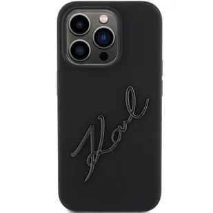 Karl Lagerfeld KLHCP15XSKSBMCK iPhone 15 Pro Max 6.7" czarny/black hardcase Silicone Karl Script - Etui i futerały do telefonów - miniaturka - grafika 14