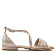 Sandały damskie - Sandały Caprice 9-28101-42 Taupe Metallic 341 - miniaturka - grafika 1