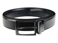 Paski - Pasek męski PIERRE CARDIN FWJX5 DOUBLE BLACK-BLUE - miniaturka - grafika 1