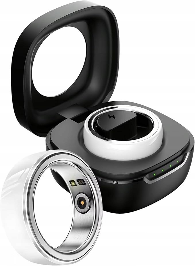 Smart Ring Fitness monitor snu dla mężczyzn i kobiet, pierścień 18mm Biały