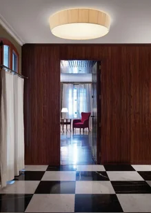 Beżowa lampa sufitowa Plafonet 95 LED w dużym rozmiarze - Lampy sufitowe - miniaturka - grafika 1