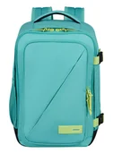 Plecaki - Plecak kabinowy American Tourister Take2Cabin S - dusty turquoise / lime - miniaturka - grafika 1