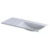 Umywalki - Umywalka meblowa Oristo Amelia 100x46 cm prostokątna prawa biały połysk UME-AM-100-92-P-BO - miniaturka - grafika 1