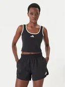 Koszulki i topy damskie - adidas Top Stadium JY6963 Czarny Slim Fit - miniaturka - grafika 1