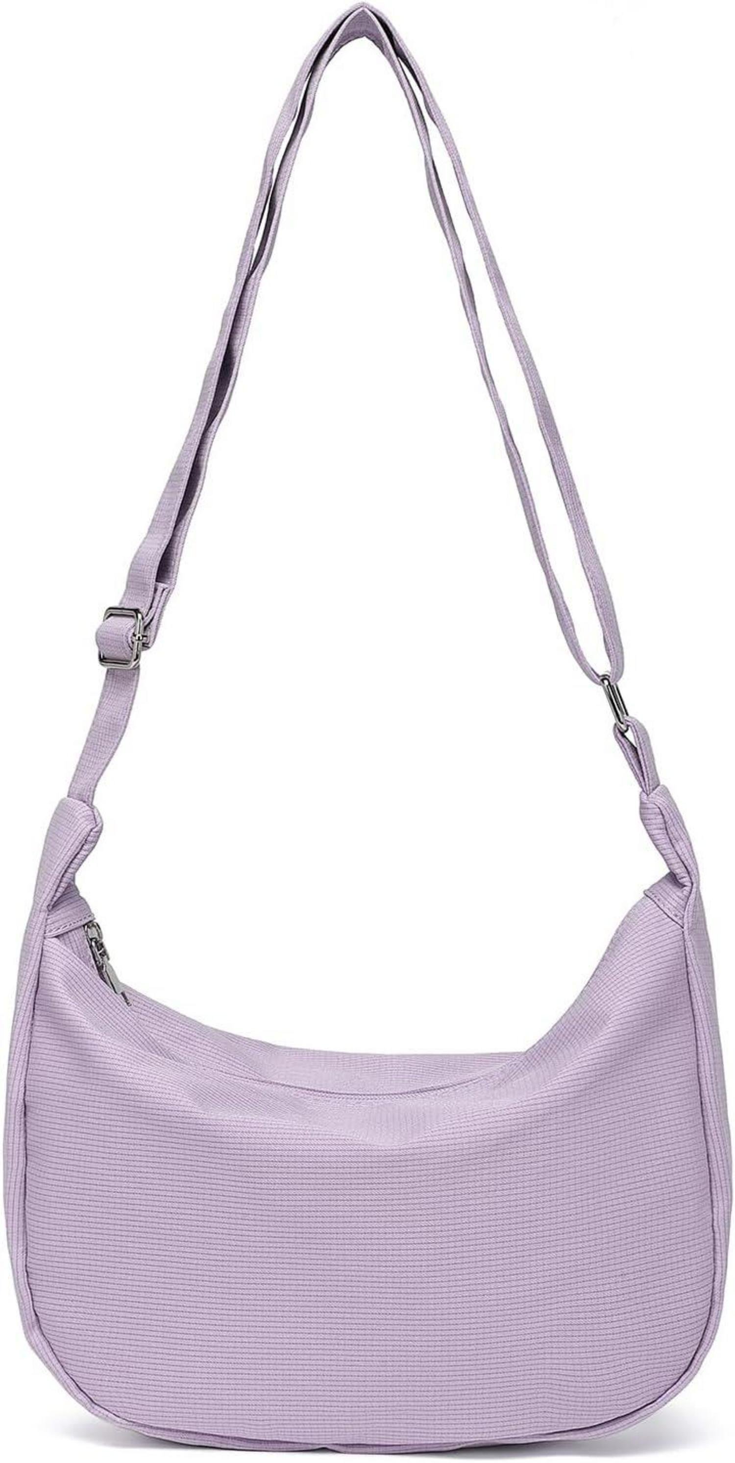 Miss Lulu torebka damska mała torebka na ramię torebka crossbody fioletowa moda