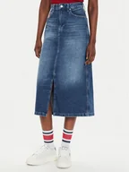 Spódnice - Tommy Jeans Spódnica jeansowa Claire DW0DW19646 Niebieski Regular Fit - miniaturka - grafika 1