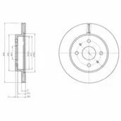 Tarcze hamulcowe - Tarcza hamulcowa DELPHI BG4128 - miniaturka - grafika 1