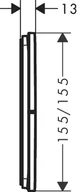 Zawory i kraniki - Hansgrohe ShowerSelect Comfort E Zawór odcinający do 3 odbiorników podtynkowy biały mat 15573700 - odbiór osobisty: Kraków, Warszawa - miniaturka - grafika 1