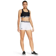 Spodenki damskie - Damskie legginsy krótkie treningowe Under Armour UA Hg Authentics Shorty - białe - miniaturka - grafika 1
