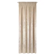 Zasłony - Zasłona welwetowa Naira beżowa 140 x 270 cm na taśmie - miniaturka - grafika 1