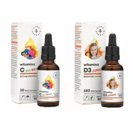 Przeziębienie i grypa - Aura Herbals Zestaw Odporność dla dzieci Suplementy diety 2 x 30 ml - miniaturka - grafika 1