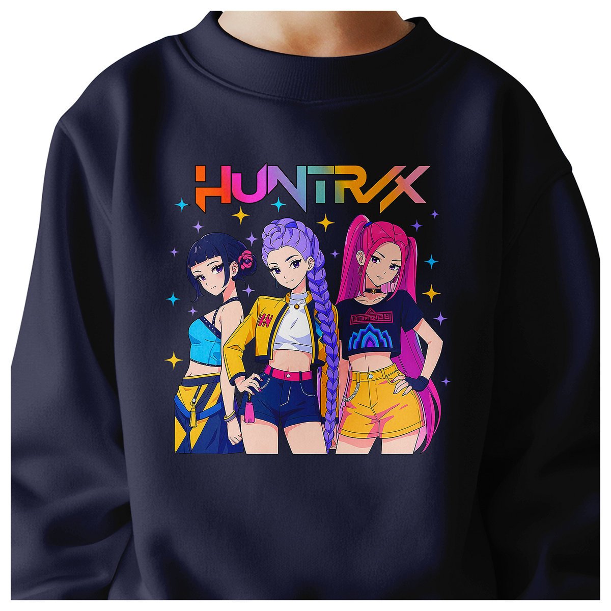 BLUZA DZIECIĘCA KPOP DEMON HUNTERS HUNTRIX 104 BAWEŁNIANA JAKOŚĆ