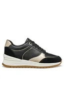 Sneakersy damskie - Geox Sneakersy D Desya D5500A 08522 C9258 Czarny - miniaturka - grafika 1