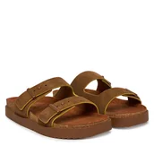 Klapki i japonki męskie - Klapki Tommy Hilfiger Cork Adjustable Suede Sandal FM0FM05869 Brązowy - miniaturka - grafika 1