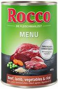 Mokra karma dla psów - Rocco Menu 24 x 400 g Wołowina z warzywami i ryżem| - miniaturka - grafika 1