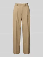 Spodnie damskie - Chinosy o kroju tapered fit z wpuszczanymi kieszeniami - miniaturka - grafika 1