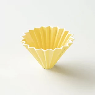 ORIGAMI Ceramiczny Origami Dripper M Żółty 99300467 - Zaparzacze i kawiarki - miniaturka - grafika 1