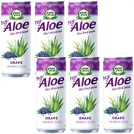 Soki i napoje niegazowane - Pure Plus Napój z aloesem Aloe Vera Drink Winogrono zestaw 6 x 240 ml - miniaturka - grafika 1