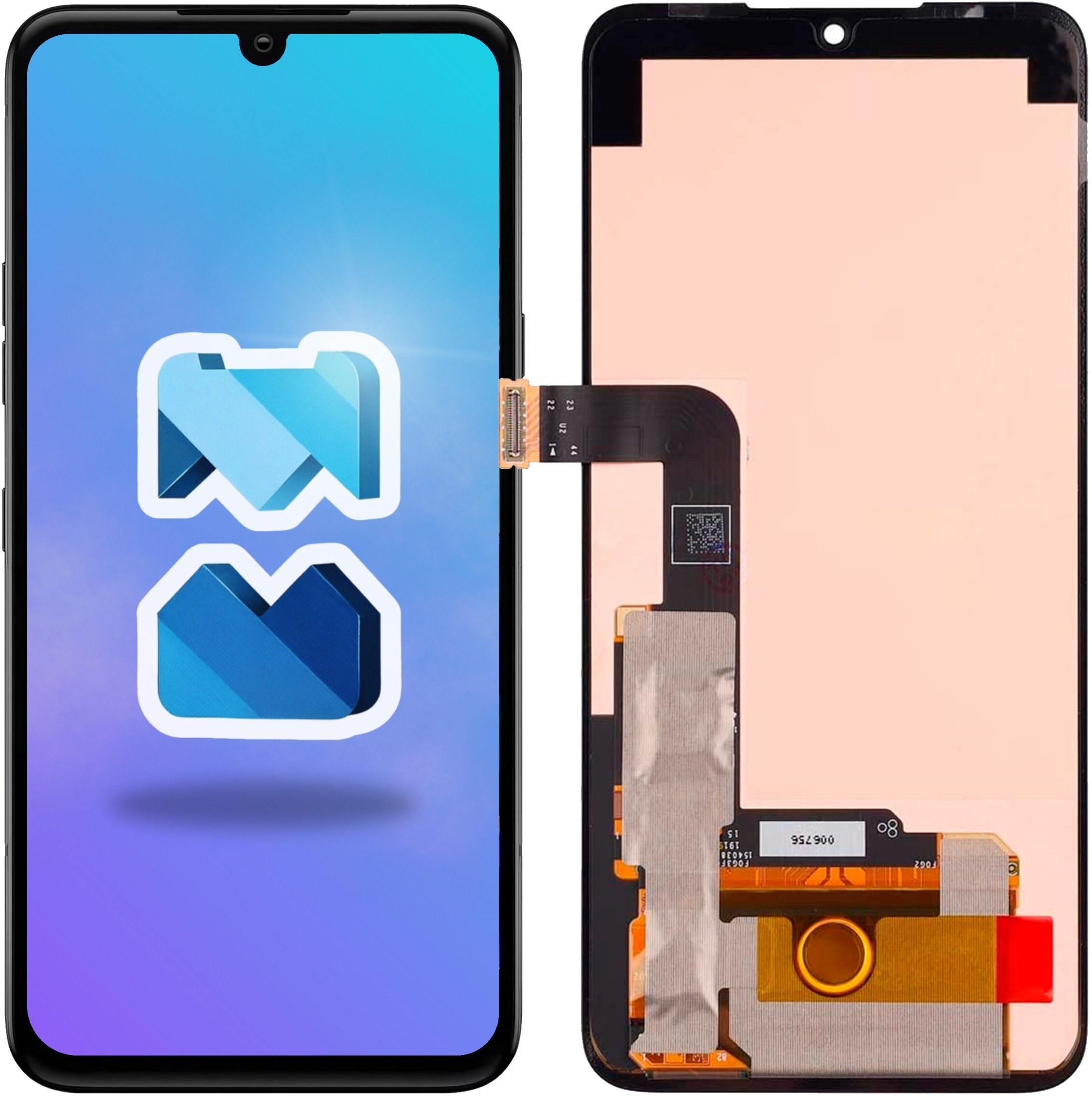 Bateria Mobilepart Wyświetlacz do LG G8X ThinQ LCD LM-G850 Ekran Oled