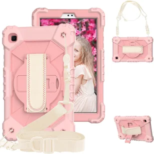 Etui do iPad 10.2 z Obrotowym Uchwytem 360° i Paskiem na Ramię Różowe - Etui do tabletów Etui do iPad 10.2 z Obrotowym Uchwytem 360° i Paskiem na Ramię Różowe - Etui do tabletów - miniaturka - grafika 1