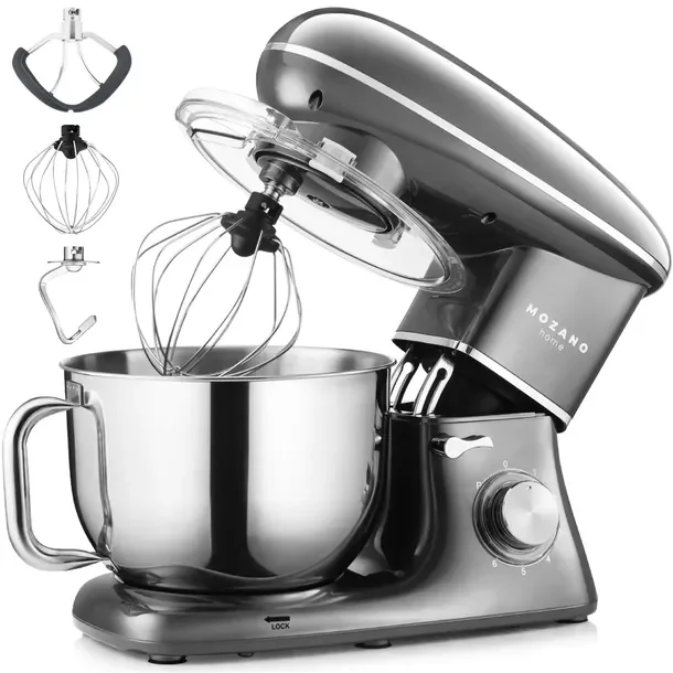 Robot Planetarny Kuchenny Mikser 3 Mieszadła Misa 6.2l Mocny