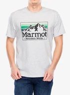 Koszulki i topy damskie - Koszulka z nadrukiem Marmot MMW Gradient Tee SS - light grey heather - miniaturka - grafika 1
