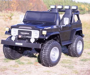 Toyota Land Cruiser Na Akumulator 4x4 Czarny /s316 - Pojazdy elektryczne dla dzieci - miniaturka - grafika 6