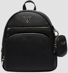 ﻿GUESS Plecak plecaczek damski miejski mały eleganski BG900632 Black czarny - Plecaki - miniaturka - grafika 1