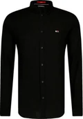 Koszule męskie - Tommy Jeans koszula męska czarna Slim Fit, Rozmiar M - miniaturka - grafika 1