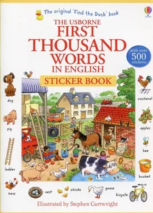 Usborne First Thousand Words in English Sticker Book - Heather Amery - Książki do nauki języka angielskiego - miniaturka - grafika 1