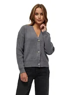 Swetry damskie - Minus Damski krótki kardigan, 112 jasnoszary melanż, S - miniaturka - grafika 1