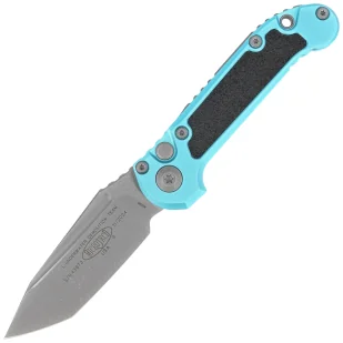Nóż automatyczny Microtech LUDT T/E Gen III Turquoise Aluminium/3M, Apocalyptic M390MK by Tony Marfione (1136-10APTQ) - Noże - miniaturka - grafika 1