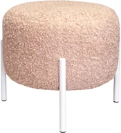 Pufy i podnóżki - Pufa OLA LOFT ławka podnóżek metal biały Rolf2 - miniaturka - grafika 1
