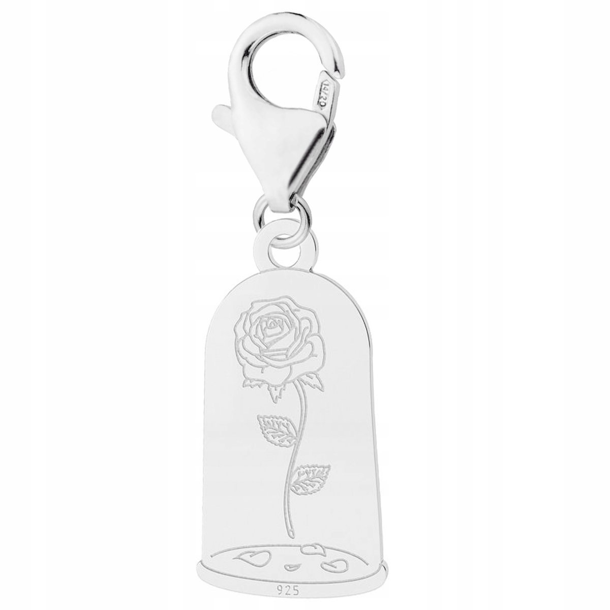 Zawieszka wisząca Róża Kwiat srebro 925