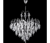 Lampy sufitowe - Żyrandol na łańcuchu 6xE14/60W/230V śr. 50 cm chrom błyszczący - miniaturka - grafika 1